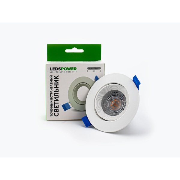 Точечный встраиваемый светильник LEDS POWER R01 серия GLOW 007878 Точечный встраиваемый светильник LEDS POWER R01 серия GLOW 007878