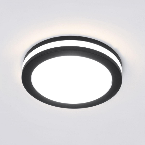 Встраиваемый светодиодный светильник Elektrostandard Aster DSKR80 5W 3300K черный a063989 Встраиваемый светодиодный светильник Elektrostandard Aster DSKR80 5W 3300K черный a063989