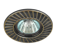 Встраиваемый светильник ЭРА Штампованный ST6 GD/SS Б0036490