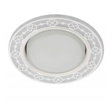 Точечный светильник ЭРА с подсветкой DK LD28 WH/WH Б0037391