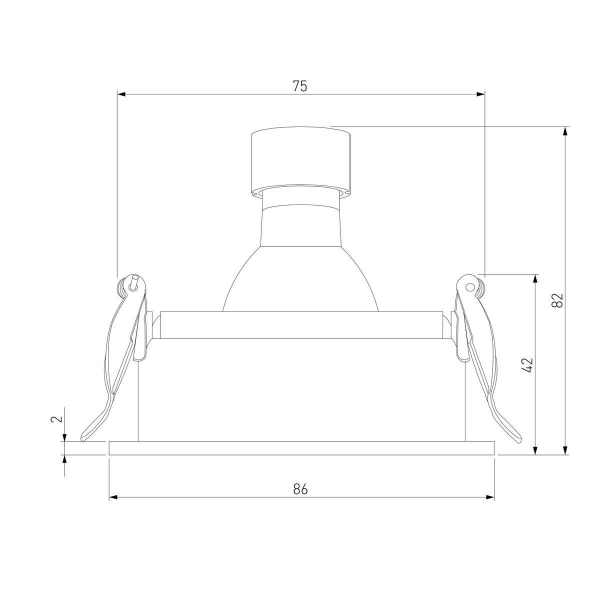 Встраиваемый светильник Elektrostandard Tune 25015/01 a065468 Встраиваемый светильник Elektrostandard Tune 25015/01 a065468