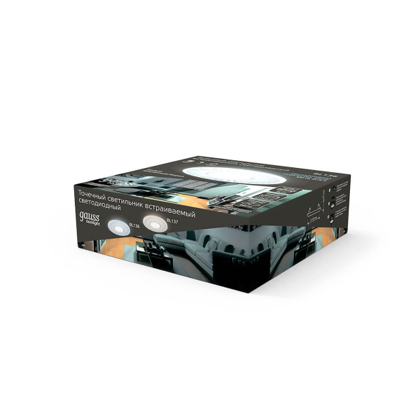 Встраиваемый светильник Gauss Backlight BL136 Встраиваемый светильник Gauss Backlight BL136