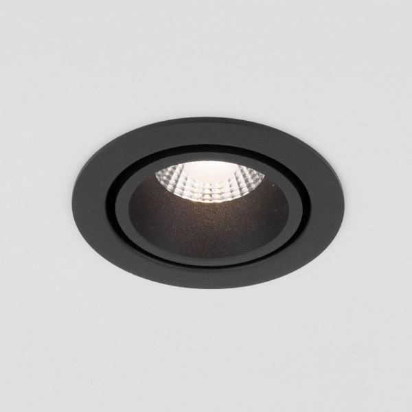 Встраиваемый светодиодный светильник Elektrostandard Nulla 15267/LED 7W 3000K BK/BK черный/черный a063972 Встраиваемый светодиодный светильник Elektrostandard Nulla 15267/LED 7W 3000K BK/BK черный/черный a063972