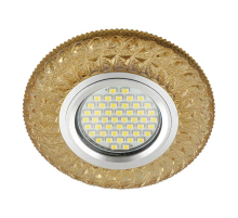 Встраиваемый светильник Fametto Luciole DLS-L144 Gu5.3 Glassy/Gold