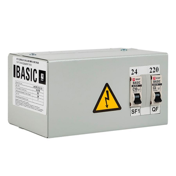 Ящик с понижающим трансформатором ЯТП 0,25кВА 220/24В EKF Basic yatp0,25-220/24v-2a Ящик с понижающим трансформатором ЯТП 0,25кВА 220/24В EKF Basic yatp0,25-220/24v-2a