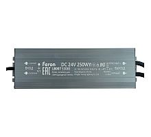 Трансформатор электронный для светодиодной ленты 250W 24V IP67 (драйвер), LB007 Feron 53083