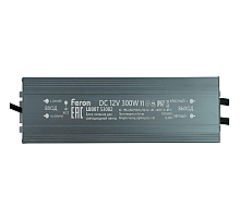 Трансформатор электронный для светодиодной ленты 300W 12V IP67 (драйвер), LB007 Feron 53082