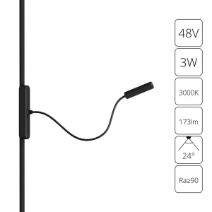 Трековый светодиодный светильник Arte Lamp Rapid A1162PL-1BK