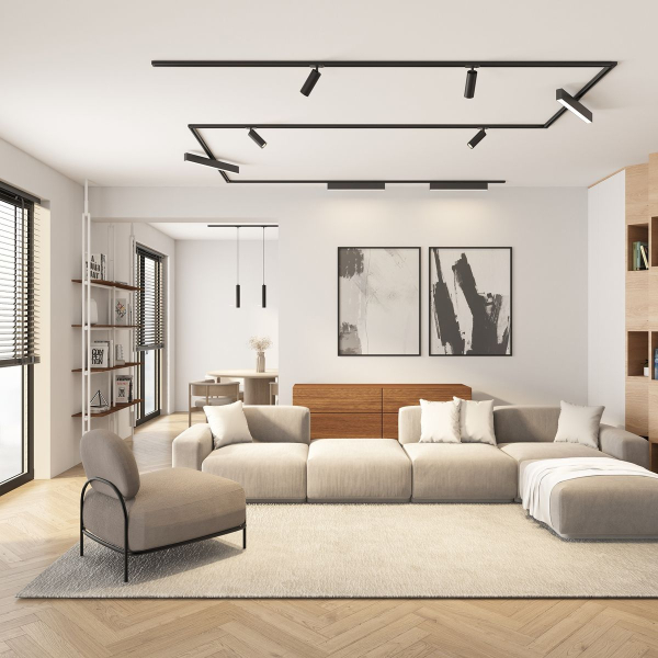 Трековый светодиодный светильник Denkirs DK6430 DK6630-BK