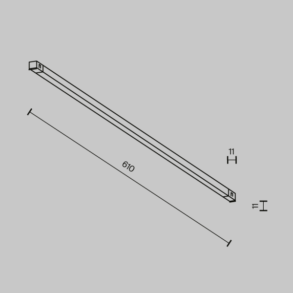 Трековый светильник Maytoni Technical EXILITY X Basis TR240-2-12W4K-B