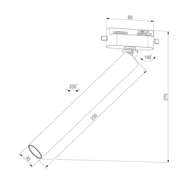 Трековый светодиодный светильник Elektrostandard Pika 85111/01 a065274 Трековый светодиодный светильник Elektrostandard Pika 85111/01 a065274