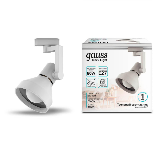 Трековый светильник Gauss Track Light Bulb TR014 Трековый светильник Gauss Track Light Bulb TR014