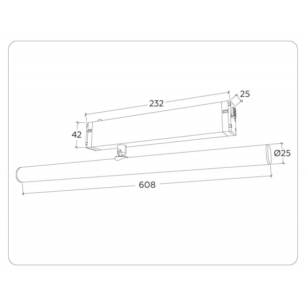 Трековый светодиодный светильник Ambrella Light Track System Magnetic 220V GL1361