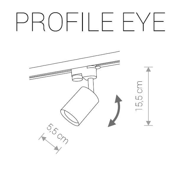 Трековый светильник Nowodvorski Profile Eye 9322 Трековый светильник Nowodvorski Profile Eye 9322