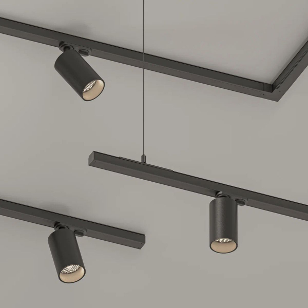 POWERLINE Трековый светильник SPOT LED 220В 10Вт 4000К CRI90 50° TRIAC угольно-черный POWERLINE Трековый светильник SPOT LED 220В 10Вт 4000К CRI90 50° TRIAC угольно-черный