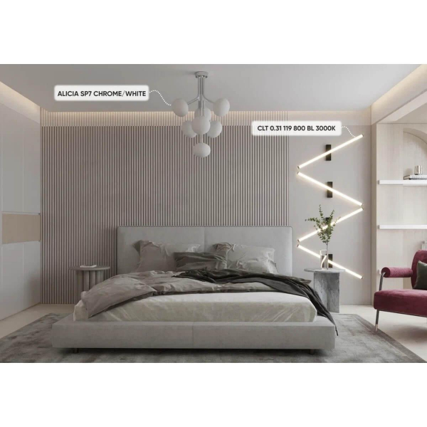 Трековый светодиодный светильник Crystal Lux CLT 0.31 119 800 BL 3000K Трековый светодиодный светильник Crystal Lux CLT 0.31 119 800 BL 3000K