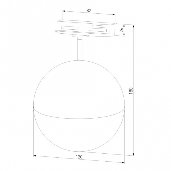 Трековый светильник Elektrostandard Glob GX53 черный MRL 1015 a053136