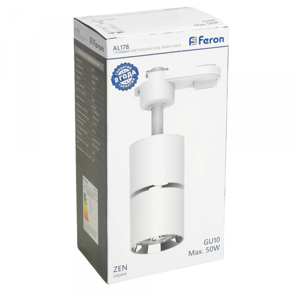 Трековый светильник Feron Zen AL178 48702 Трековый светильник Feron Zen AL178 48702