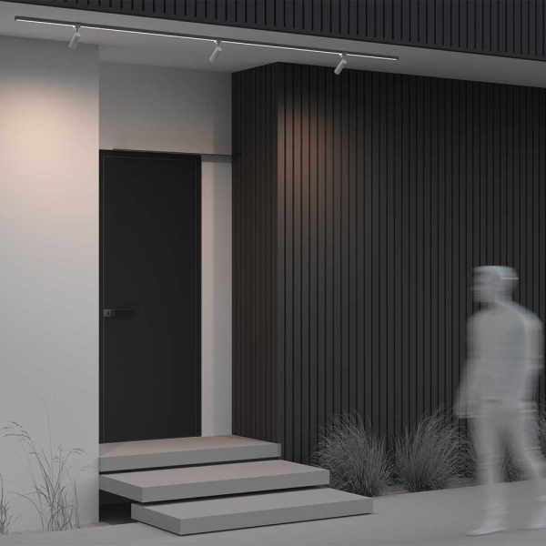 Уличный трековый светильник Maytoni Outdoor Elasity IP Focus Led O-TR01-1-S-8WW3K