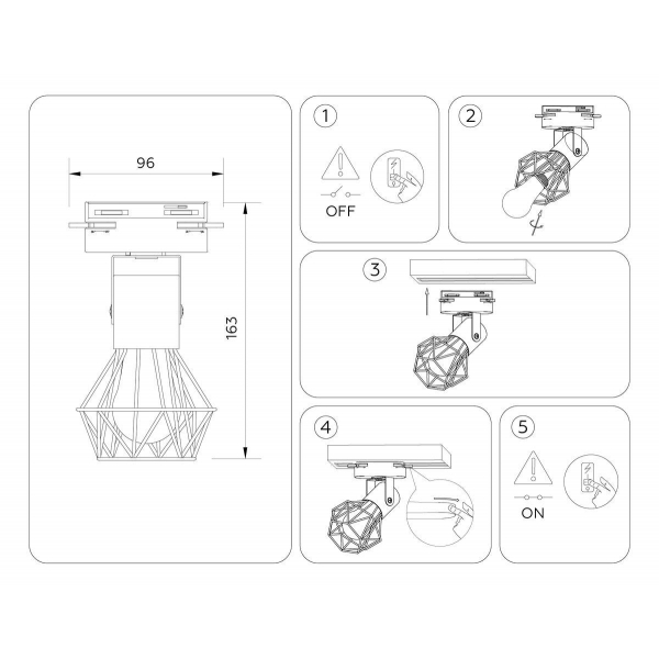 Трековый светильник Ambrella light Track System GL5001