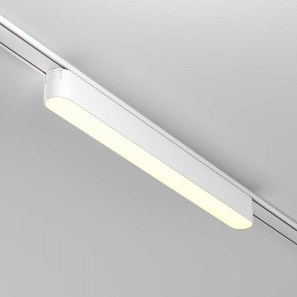 Трековый светодиодный светильник Maytoni Technical Basis TR080-1-18W3K-W Трековый светодиодный светильник Maytoni Technical Basis TR080-1-18W3K-W