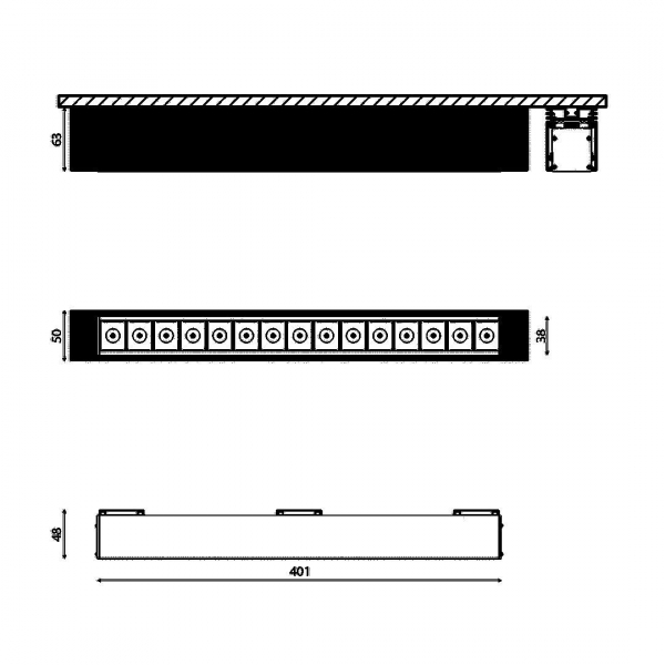 Трековый светодиодный светильник DesignLed SY-601223-BL-25-WW 005402 Трековый светодиодный светильник DesignLed SY-601223-BL-25-WW 005402