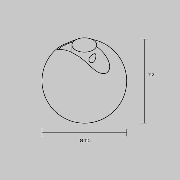 Трековый светильник Maytoni Technical ARITY Luna TR236-1-5W3K-B