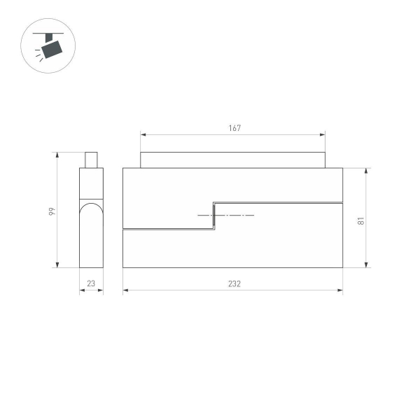Трековый светодиодный светильник Arlight Mag-Orient-Flat-Fold-S230-12W Day4000 034662(1) Трековый светодиодный светильник Arlight Mag-Orient-Flat-Fold-S230-12W Day4000 034662(1)