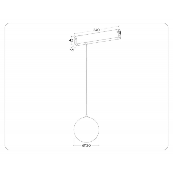 Трековый светодиодный светильник Ambrella Light Track System Magnetic 220V GL1441 Трековый светодиодный светильник Ambrella Light Track System Magnetic 220V GL1441