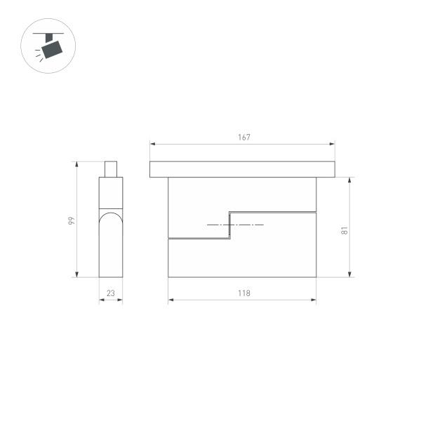 Трековый светодиодный светильник Arlight Mag-Orient-Flat-Fold-S195-6W Day4000 034657(1) Трековый светодиодный светильник Arlight Mag-Orient-Flat-Fold-S195-6W Day4000 034657(1)