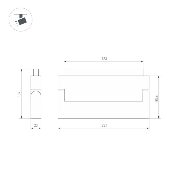 Трековый светодиодный светильник Arlight Mag-Orient-Flat-Fold-S230-12W Day4000 035856(1) Трековый светодиодный светильник Arlight Mag-Orient-Flat-Fold-S230-12W Day4000 035856(1)