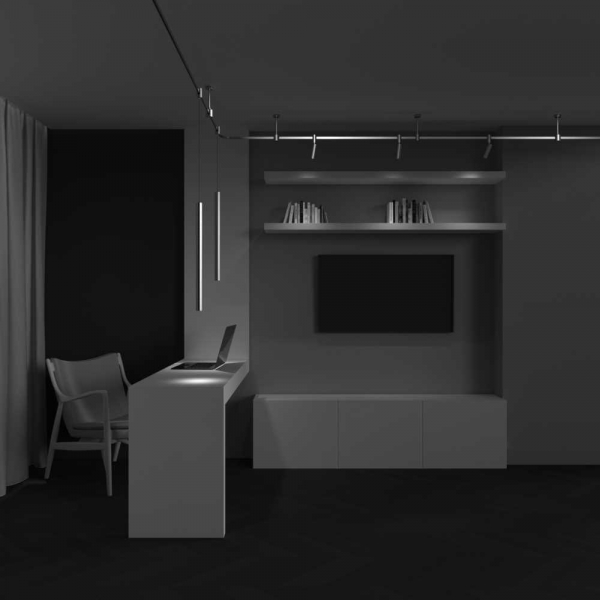 Трековый светильник Maytoni Technical TR156-1-5W3K-PT