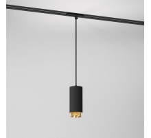 Подвесной трековый светильник Elektrostandard Nubis GU10 85021/01 черный/золото a064794