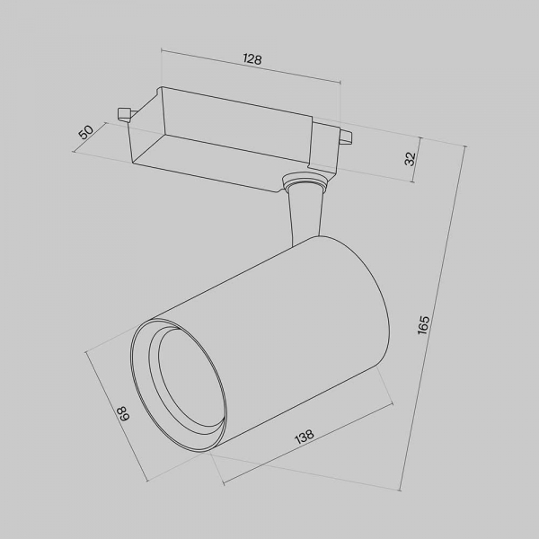 Трековый светильник Maytoni Technical Vuoro TR003-1-15W3K-W-W Трековый светильник Maytoni Technical Vuoro TR003-1-15W3K-W-W