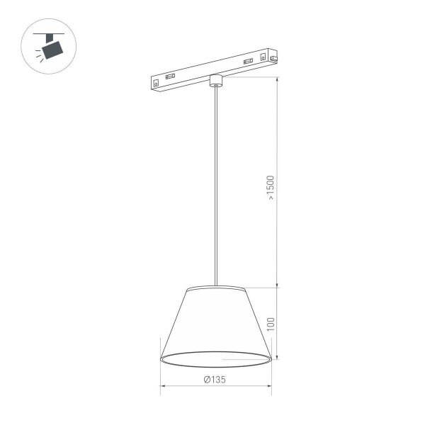 Трековый светодиодный светильник Arlight Mag-Orient-Ollas-Hang-5W Warm3000 037371 Трековый светодиодный светильник Arlight Mag-Orient-Ollas-Hang-5W Warm3000 037371