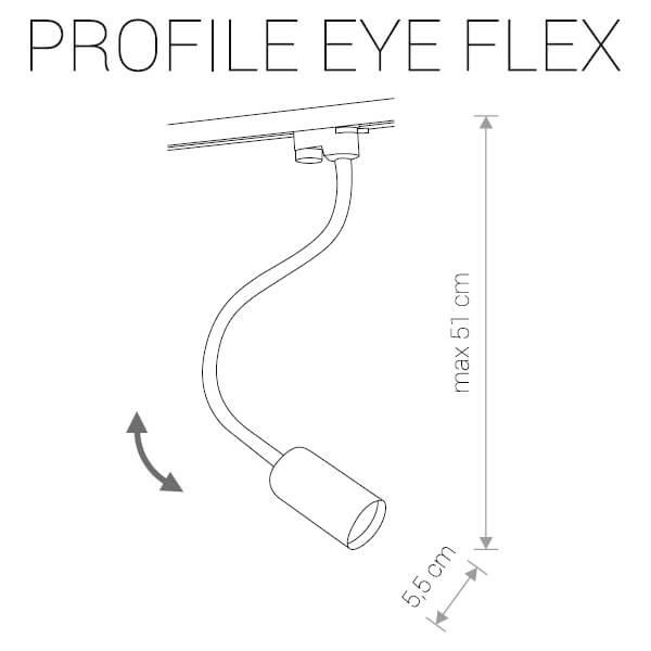 Трековый светильник Nowodvorski Profile Eye Flex 9332 Трековый светильник Nowodvorski Profile Eye Flex 9332