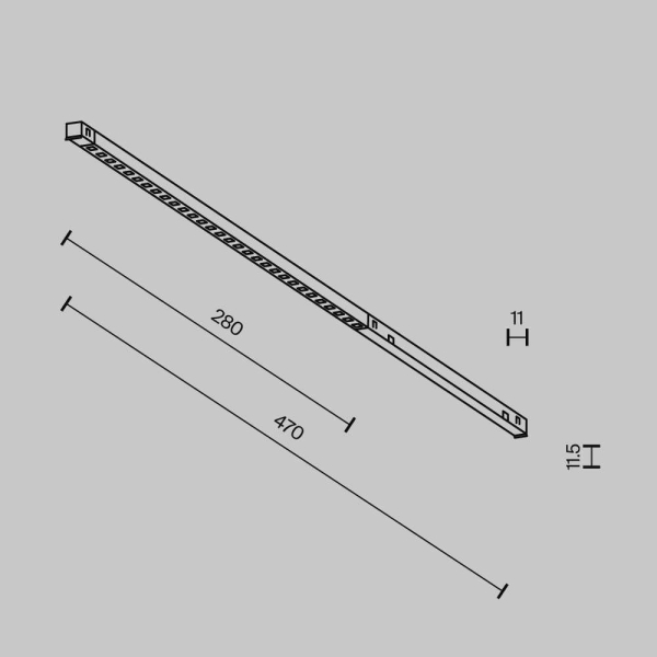Трековый светильник Maytoni Technical EXILITY X Points TR241-4-6WTW-DD2-B