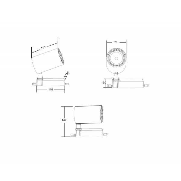 Трековый светодиодный светильник Maytoni Technical Trinity Vuoro TR029-3-20W4K-B Трековый светодиодный светильник Maytoni Technical Trinity Vuoro TR029-3-20W4K-B