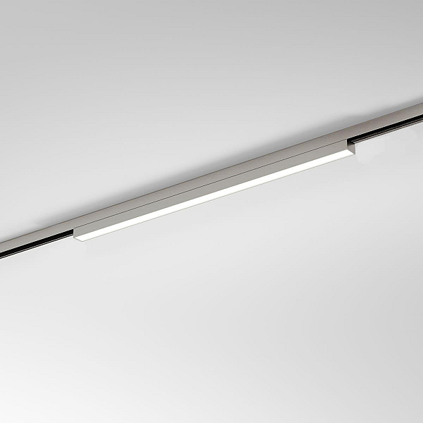 Трековый светильник 12W 4000K никель Elektrostandard 85526/01_система Лайн a072701