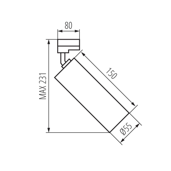 Трековый светильник Kanlux ATL2 GU10-W 33138 Трековый светильник Kanlux ATL2 GU10-W 33138