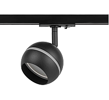 Трековый светильник однофазный ЭРА Round TR47-GX53 BK Б0054156