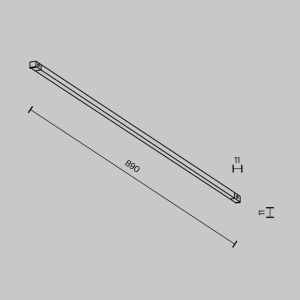 Трековый светильник Maytoni Technical EXILITY X Basis TR240-2-18W4K-B