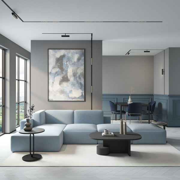 Трековый светодиодный светильник Denkirs DK8002-BK