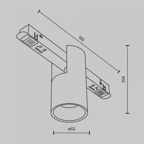 Трековый светодиодный светильник Maytoni Technical Magnetic Exility Alfa TR122-4-7W-DS-B Трековый светодиодный светильник Maytoni Technical Magnetic Exility Alfa TR122-4-7W-DS-B