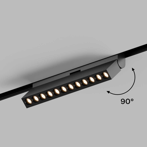 Трековый линейный светильник направленного света Hesby Lighting ElDeko 12Вт-3000К, чёрный HSBL_0085 Трековый линейный светильник направленного света Hesby Lighting ElDeko 12Вт-3000К, чёрный HSBL_0085