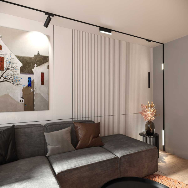 Подвесной трековый светодиодный светильник Elektrostandard Flat Magnetic Alliet 85097/01 черный a063714