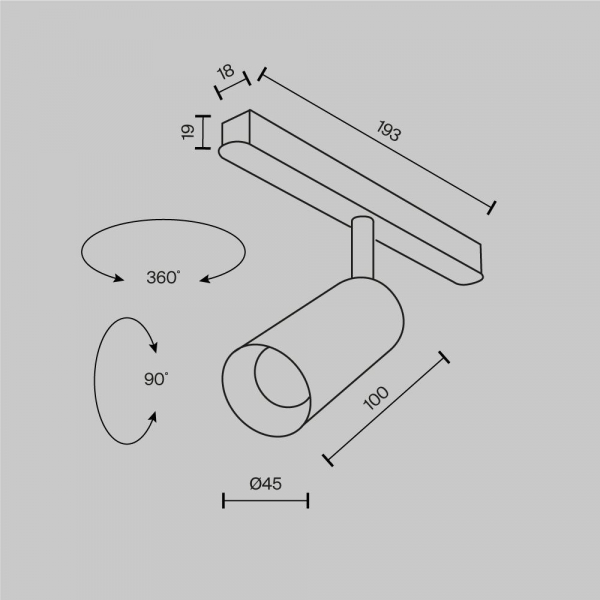 Трековый светильник Maytoni Technical Focus LED TR032-2-5W2.7K-M-B Трековый светильник Maytoni Technical Focus LED TR032-2-5W2.7K-M-B