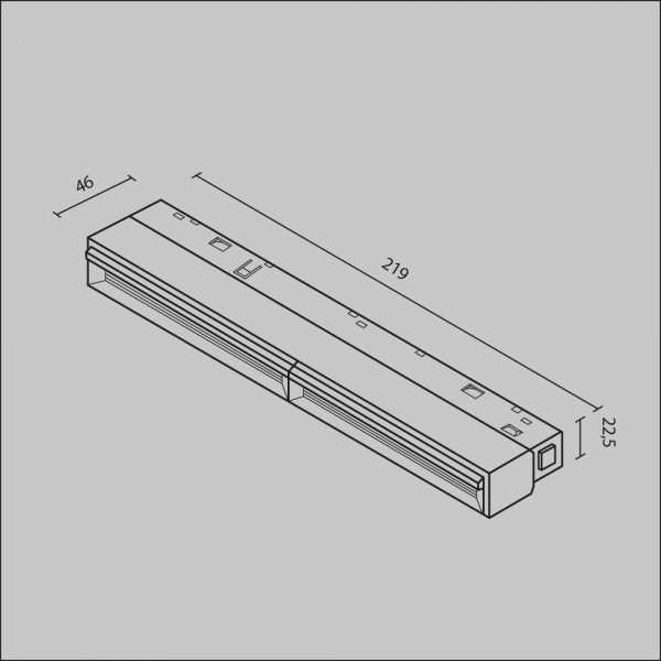 Трековый светодиодный светильник Maytoni Technical Magnetic Exility Parete TR106-4-12W-DS-W