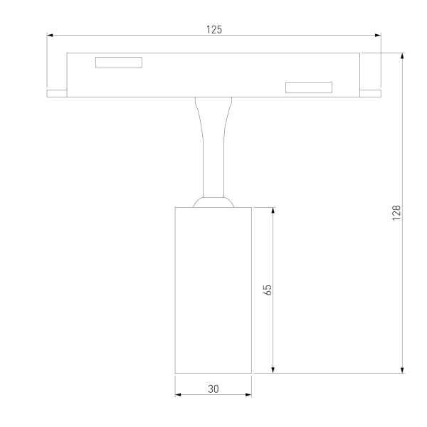 Трековый светодиодный светильник Elektrostandard Slim Magnetic Dim Cantors 85071/01 латунь a063531