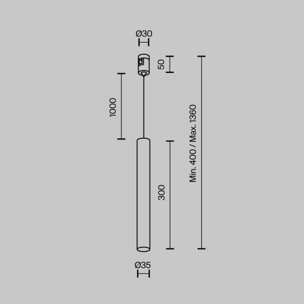 Трековый светильник Maytoni Technical TR155-1-5W4K-PT